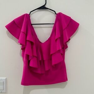 Beautiful bright pink top in size large.